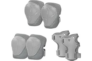 LANOVAGEAR Children Knee Elbow Pads, Kids Protective Gear Set 2-8 Years, Kids Toddler Knee Elbow Wrist Pads for Skateboard Scooter Bike Cycling Skating Rollerblading