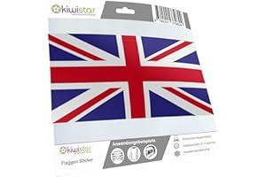 Kiwistar - Adesivo per auto, motivo: bandiera del Regno Unito, 10 cm, laminato a lunga durata