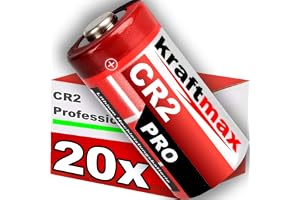 kraftmax 20-pack CR2 litiumhögpresterande batteri för professionella tillämpningar – senaste generationen