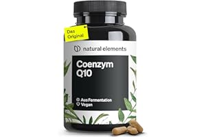 ‎NATURAL ELEMENTS natural elements Coenzym Q10 – 200mg pro Kapsel – 120 vegane Kapseln – 4 Monate Reichweite – hochwertiges Q10 – hochdosiert, in Deutschland produziert & laborgeprüft