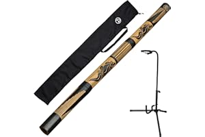 Australian Treasures - Didgeridoo de bambú incluyendo el soporte de didgeridoo