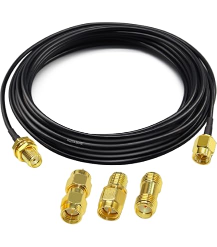 Boobrie Cavo Coassiale RG58 SMA - Prolunga Antenna 1m Maschio-Femmina | Per Router WiFi, 4G LTE - Foto 3