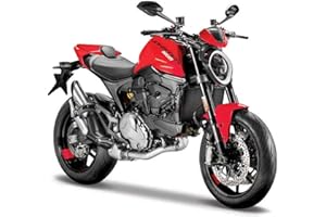 Maisto DUCATI MONSTER Motorbike - Incredibly Detailed Die-Cast Replica Collectible Model - 1:18 Scale, Red