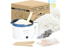 LINGQIAN Candle Making Kit for Adults, 5lbs Soy Wax for Candle Making, Soy Candle Wax Kit for Business at Home, Make Your Own Candles