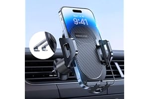 Miracase Handyhalterung Auto【2025 Neuester Doppelhaken】 Universal Handyhalter Auto Lüftung,360 Grad Drehung KFZ Handyhalterung für iPhone 17/16/15/14/13 Pro Max Plus/Samsung und 4-7 Zoll Smartphone