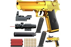 Bybykoi Spielzeug Pistole Kinder Pistole 1:1 Spielzeugpistole Wüstenadler M1911 for Kinder,Schaumstoff-Blaster Toy Gun