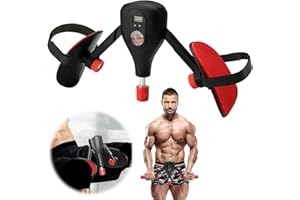 BRISKORE Allenatore per coscia, per uomini e donne, con angolo regolabile, spessore pelvico, con cinghie per gambe e maniglia, per allenamento a casa, gambe e cosce, design contabile