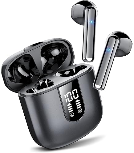 Auricolari Bluetooth 5.4 HiFi Con ENC E Display LED – 50 Ore Di Autonomia, IP7 Impermeabili, Touch Control, Cancellazione Rumore 45dB, Driver 14.2mm - 3