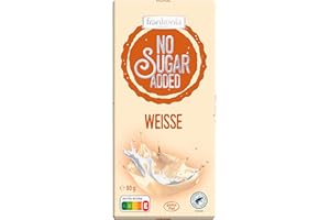 ‎FRANKONIA CHOCOLAT frankonia CHOCOLAT NO SUGAR ADDED Weisse Schokolade glutenfrei, 80 g