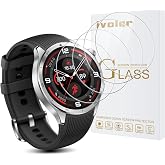 ivoler 4 Pieces Screen Protector for Oneplus Watch 3 / Oppo Watch X2, Tempered Glass, Anti-Scratch, 9H Hardness, Anti-Fingerp