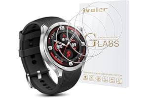 ivoler 4 Pack Screen Protector do Oneplus Watch 3 / Oppo Watch X2, szkło ochronne o twardości 9H, HD Clear Screen Protector, folia anty-zarysowa, folia anty-pęcherzykowa