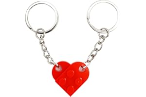 LAC EVERYTHING EVERYWHERE Llaveros para Parejas Corazon - Regalo Novia y Novio - Llaveros Originales Corazon Partido Regalo Aniversario Pareja | Rojo