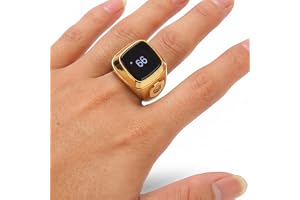 Finger Tally Counter, Digital Finger Smart Clicker Ring Återställbar Varvräknare Handhållen Nummerklickräknare med Mini LCD-skärm för Stickning, Virkning, Coachning, Varv, Golf
