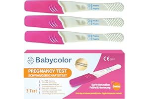 Test de Grossesse 3 Test de Grossesse Précoce 25 MIU/ml Pregnancy Test HCG 99% de Précision