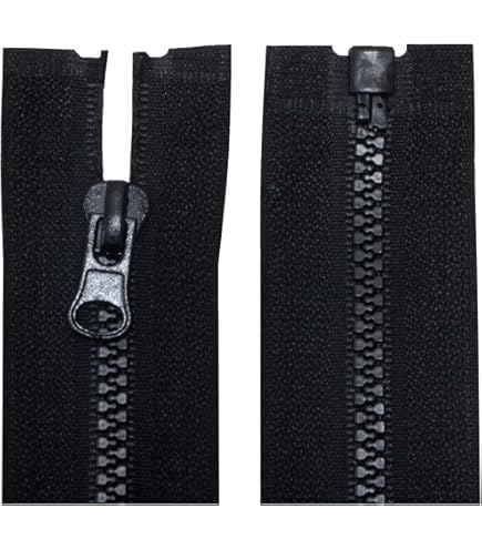 Fermeture Éclair Réversible Et Séparable 5mm - Pour Veste Réversible - Longueur 60cm (Bleu Turquoise)