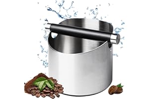 MEYAGOT Recipiente para batir, recipiente para portafiltros, recipiente para tamiz, Knock Box portafiltros, accesorios para café molido, caja de café