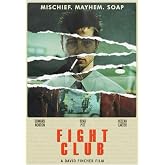 512 STORE Fight Club Film Tasarım Afiş Dekor &Ccedil;er&ccedil;evesiz Poster Ev Dekor Gen&ccedil; Odası 33 X 48 Bej, 97tgwe52r
