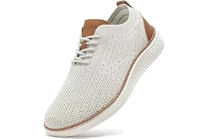 GUBARUN Men's Mesh Oxfords Business Dress Sneakers Casual Walking Shoes Comfortable lightweight