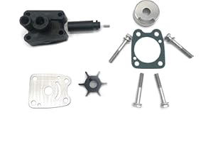 MOTOCEO Replaceable Water Pump Impeller Repair Kit For Yamaha Outboard 6E0-W0078-A2 6E0-W0078-00 6E0-W0078-01 6E0-W0078-02 4HP 5HP 1984-1996 2 4-Stroke