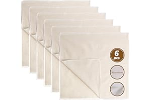 GYXCELC Garza Alimentare,Filtrante per Alimenti 40×40cm Panno per Formaggio,Cheese Cloth,Tessuto Filtrante,Riutilizzabili,Cotone Naturale, per Formaggio, Succhi di Frutta, Tofu, Caffè-6 Pezzi