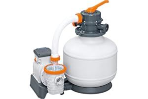 Bestway Flowclear Sandfilteranlage mit Zeitschaltuhr 5.678 l/h, 230 W, Weiß