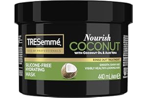 TRESemmé Nourish Coconut Hydrating Mask rinse-out hair treatment with Coconut Oil & Aloe Vera for smooth, shiny, healthy-looking hair 440 ml