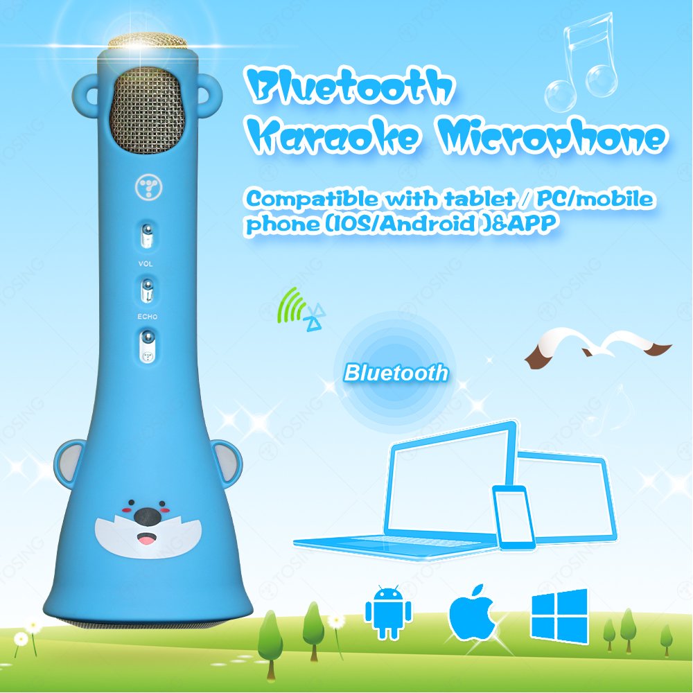 TOSING x3 Karaoke Microphones per bambini Microfono senza fili miglior regalo per ragazzi e ragazze compleanno 2018-Kids… - immagine 3
