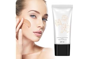 ORGRUL Korean Color Changing CC Cream, Korean CC Cream with Spf 50, Self Adjusting For Mature Skin, CC Color Correcting Full Coverage Cream for All Skin Type
