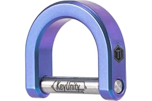 ‎KEYUNITY KeyUnity KA17 Titan-D Ring Schlüsselschäkel,U-förmiger Schlüsselring,für Autoanhänger, Schlüsselbund & EDC-Ausrüstun