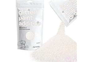 Mother of Pearl Iridescent Glitter Paint Additive 100g for Adding Sparkle to Paints & Varnish | Paint Walls Sparkly Add to Emulsion, Acrylic or Lacquer Indoor | Hemway