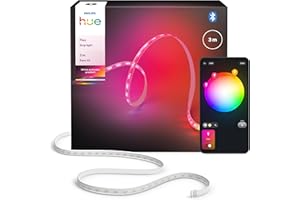 Philips Hue Flux 3m LED-Lightstrip, 1200 lm, lebendige Farben, flexible Innenbeleuchtung, Chromasync™-Farbmischung, RGBWWIC, zuschneidbar, erweiterbar, wiederverwendbar, App- und Sprachsteuerung