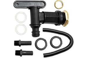 SZXMDKH Water Butt Tap Hosepipe Rain Barrel/ ¾ BSP Thread Replacement Tap Plastic Snap-Fit Connector Beer Home Brew,with Water Butt Connector Pipe Link Kit