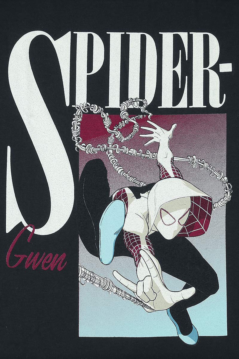 Spider-Man-Spider-Gwen-Boxed-T-Shirt-schwarz