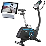 Skandika Vélo d'appartement Atlantis | Vélo d'appartement connecté compatible Kinomap, iConsole, Bluetooth, inertie 10kg, mes