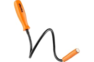 RAM-PRO 24" Flexible Magnetic Grabber Pickup Tool - Bend-It Magnet Snake Pick-Up Sweeper Bendable Retriever Stick | Useful for Hard-to-Reach Home Sink Drains, Car Keys, USB's, Bolts, Nuts, & Screws
