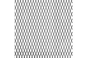 Alberts 465919 Tôle métal déployé | aluminium | aluminium, anodisée, en noir | 600 x 1000 x 1 mm