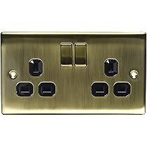 Interruttore E Presa Doppia BG Nexus NAB22B | Finitura Ottone Antico - Foto 13