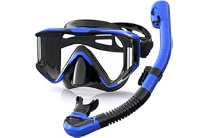 Zeligerstar Schnorchelset Erwachsene, Taucherbrille mit Schnorchel, 3-Fenster-Schnorchelmaske Anti-Fog Anti-Leck, Professional Adult Snorkeling Set für Schnorcheln, Schwimmen und Tauchen