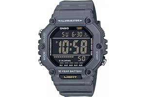 Casio Herr digital kvartsklocka med plastrem AE-1600H-8BVEF, Grå, Sport