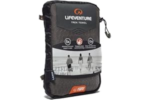 Lifeventure Toalla deportiva de aventura ultraligera y compacta HydroFibre de Lifeventure - Secado superrápido y muy compacta