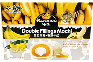 VMART Bamboo House Double Fillings Mochi Banana Milk 180g
