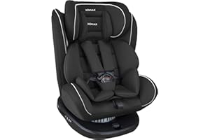 XOMAX 916 Silla de coche Isofix giratoria 360 grados I inclinable I Grupo 0+/1/2/3 I evolutiva 0-36 kg, 0-12 años I Funda ext