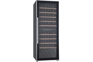 Respekta Cave à vin pose libre pour 77 bouteilles standard / 193 L de volume utile/Thermostat réglable de 5 °C à 22 °C/Touch Control/Lampe LED/Max. 43 dB/WKS 77