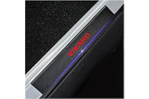 CWWHY 4 pièces Fibre de Carbone Protecteur de seuil de Porte de Voiture Plinthes pour Op-el Vivaro, Pédale de Bienvenue Garde-Plaque Accessoire de Style