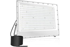Fosingut Faretto LED da Esterno, 400W Faretti LED Esterno,Super luminoso 40000LM Fari di Sicurezza,588 LEDs 6500K Interni ed Esterno Luci Faro per Giardino, Corridoio, Officina, Stadio, Parco