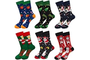 LOFIR Calcetines de Navidad para Hombre Calcetines Divertidos para Fiesta Navidad -Calcetines de Fiesta de Halloween para Hombre