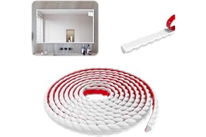YuLiMirich 15 mm x 3 m Flexibla Prydnadslister, Självhäftande, Vit Prydnadslister, Sparpaket, PVC Vägglister, Deko Prydnadsli