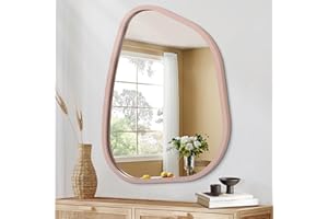 HLFMVWE Unregelmäßiger Wandspiegel, asymmetrischer Spiegel, Badezimmerspiegel, Eitelkeitsspiegel, moderner kunstvoller Ankleidespiegel dekorativ für Eingangsbereich Wohnzimmer Schlafzimmer