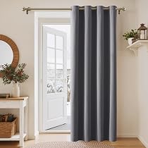 UHITECH Verdunkelungsvorhänge, 244 Cm Lang, 2-teilig, Leinenoptik – 100% Lichtdicht