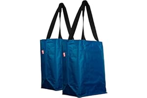 ‎BIKEZAC BikeZac Cobags 2.0 Bicycle Bag, Clip-On Shopping Bag, Bicycle Shopping Bag, Pannier Rack Bag, Shopping Trolley Bag, Reusable, Recycling Bag